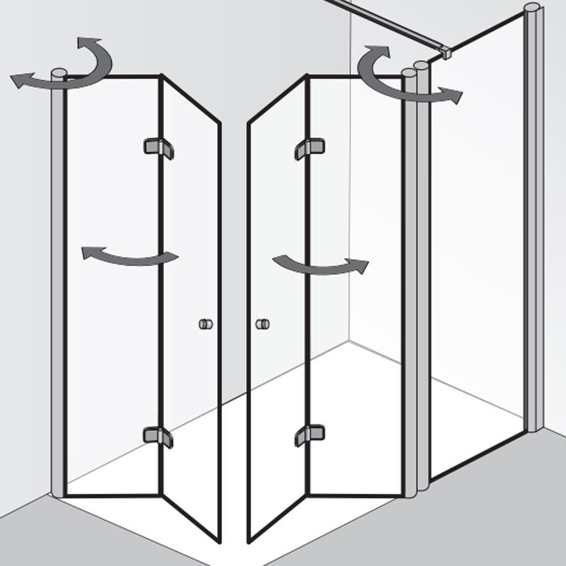 HSK Exklusiv 2.0 Dusche mit Eckeinstieg