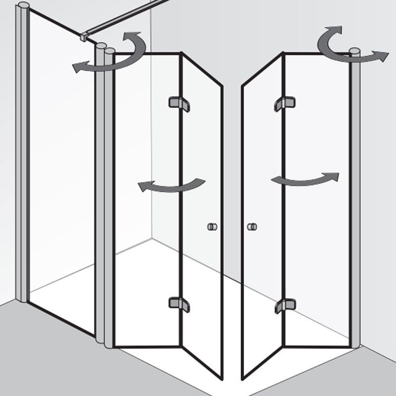 HSK Exklusiv 2.0 Dusche mit Eckeinstieg