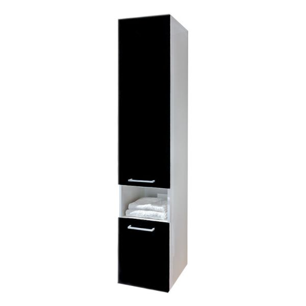Badea Ergänzungsmöbel Hochschrank - 35 cm, 2 Türen, 1 offenes Fach