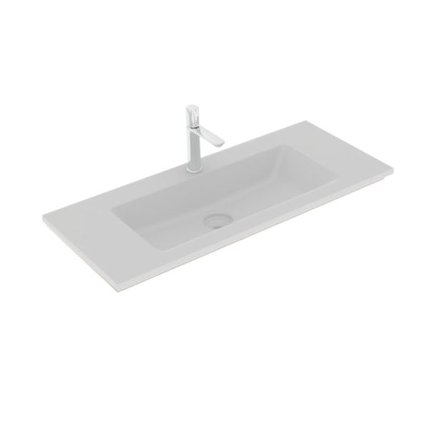 b collection b solid Möbelwaschtisch Solid Surface - 101,2 cm