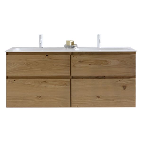 Burgbad Accura Doppelwaschtisch mit Unterschrank Set 142 cm