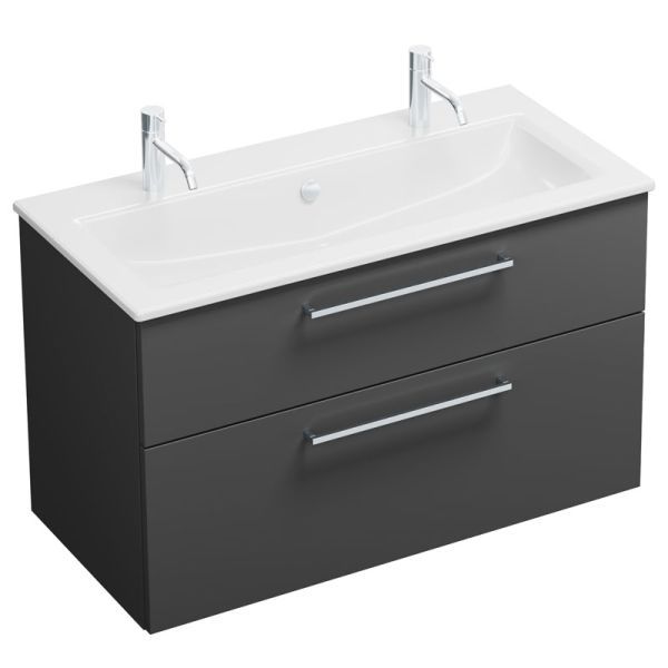 Burgbad Eqio Waschtisch mit Unterschrank Slim Set 6 - 102 cm