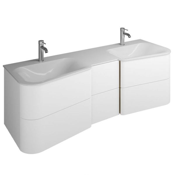Burgbad Badu Waschtisch mit Unterschrank Set 8 - 152 cm