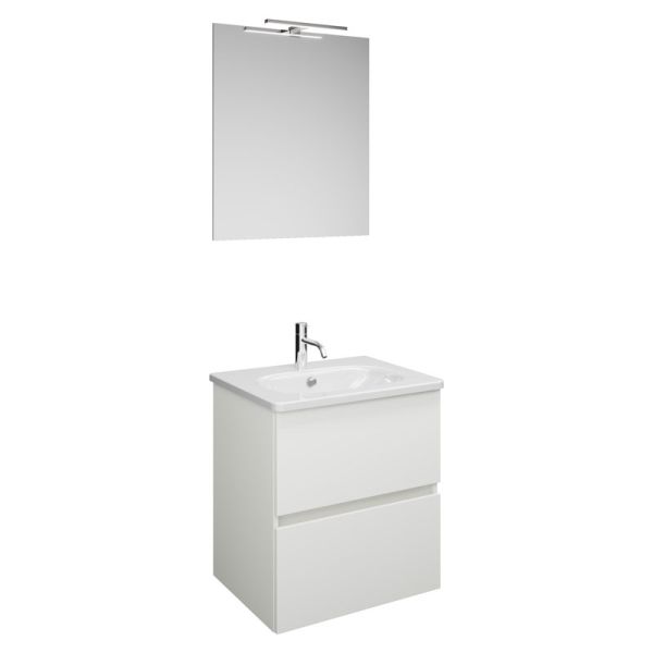 Burgbad Rocio Badmöbel Set 60 cm Weiß Matt