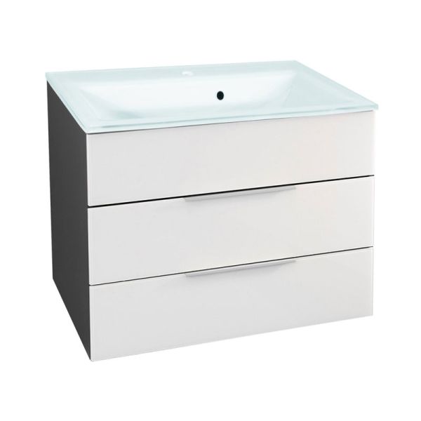 Fackelmann Kara Waschtisch mit Unterschrank Set 14 - 80 cm