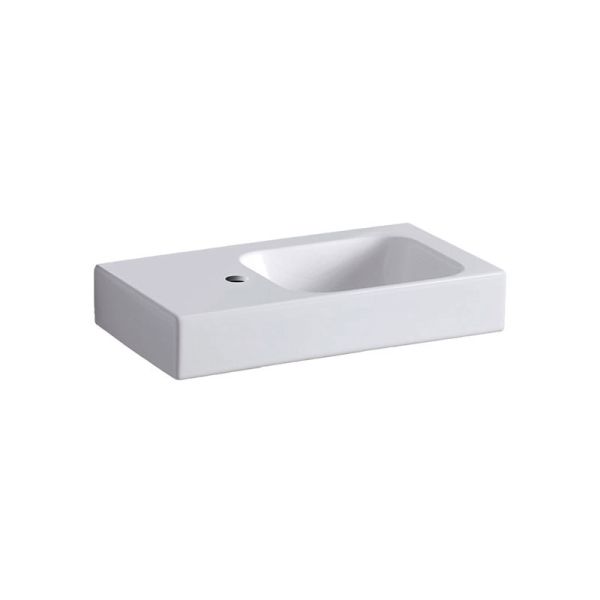 Geberit iCon Waschtisch - Hahnloch, Ablagefläche, weiß, KeraTect