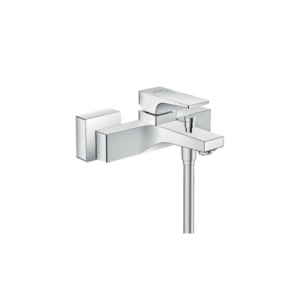 Hansgrohe Einhebel-Wannenmischer Aufputz mit Hebelgriff-Metropol, chrom