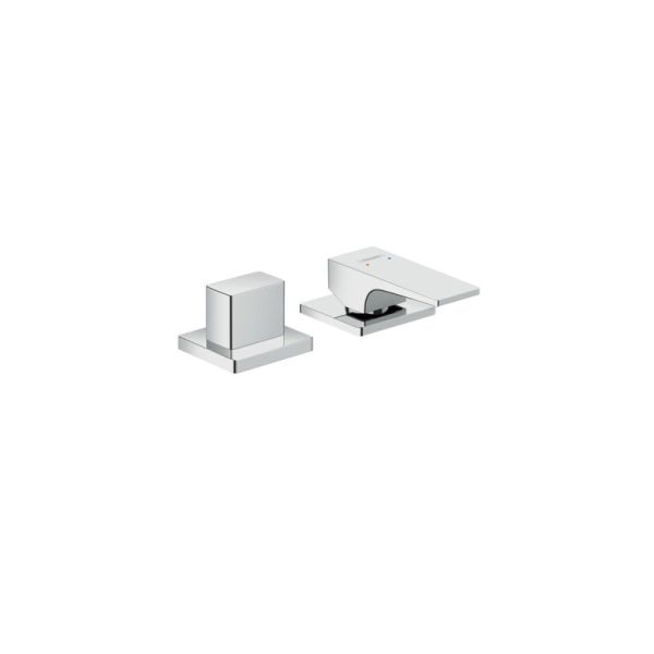 Hansgrohe 2-Loch Einhebel-Wannenrandmischer mit Hebelgriff-Metropol, chrom