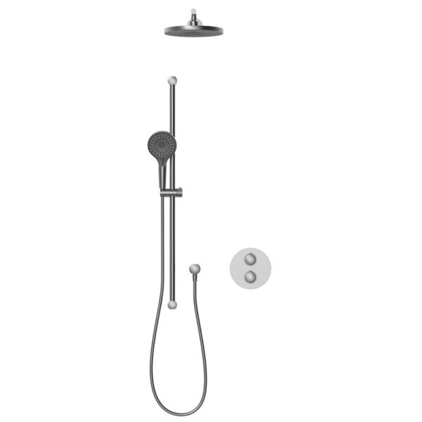 HSK Shower und Co Duschsystem Komplett-Set 1.55 AquaXpro, Gunmetal gebürstet