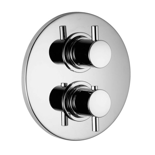 HSK Shower und Co Thermostat Unterputz - Sicherheitsthermostat Rund, 1-3 Abgänge