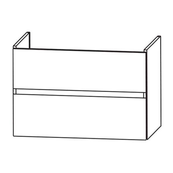 Laguna Waschtischunterschrank 120 cm Skizze