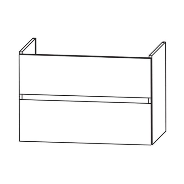 Laguna Waschtischunterschrank 85 cm Skizze