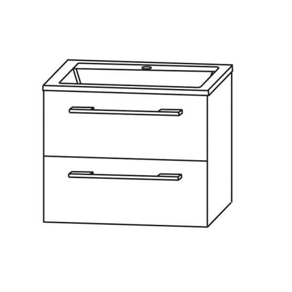 Laguna Spirit Waschtischunterschrank - 62 cm Skizze