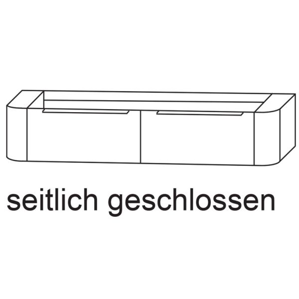 Laguna Orbis Waschtischunterschrank - 151 cm Skizze