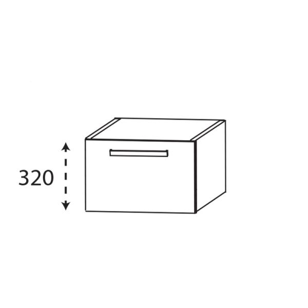 Laguna Platino 2.0 Plattenunterschrank - 30 cm Skizze