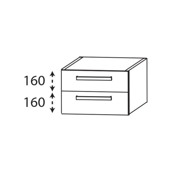 Laguna Platino 2.0 Plattenunterschrank - 40 cm Skizze