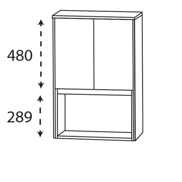 Laguna Pronto Highboard - 62,5 cm Skizze