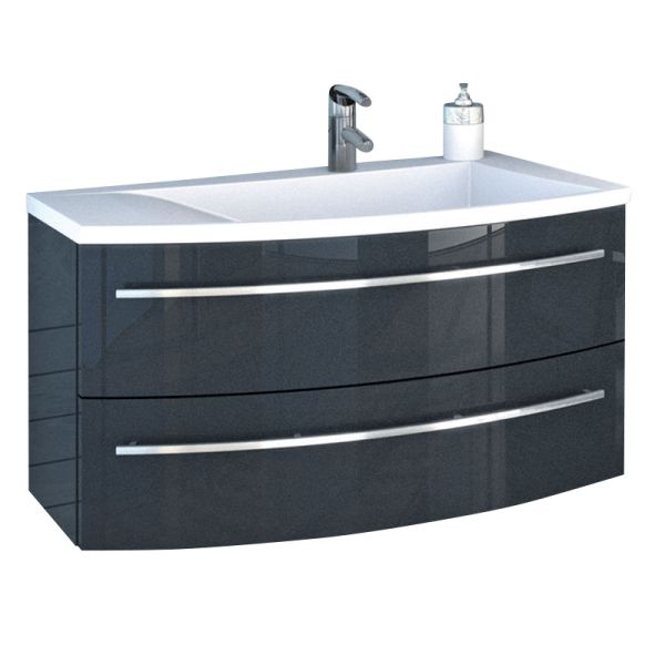 Laguna Wings Waschtisch mit Waschtischunterschrank 90 cm Variante links