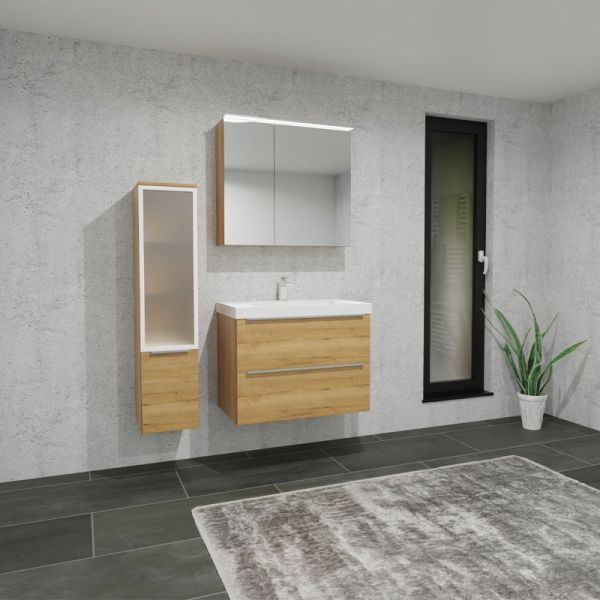 Nobilia Nio Waschtisch mit Unterschrank Set 4 - 81 cm Ambientebild