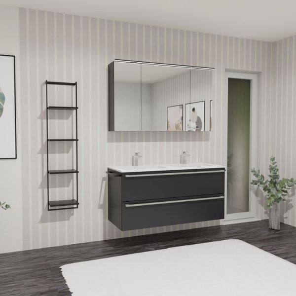 Nobilia Juna Badmöbel Set 11 - 121 cm Ambientebild