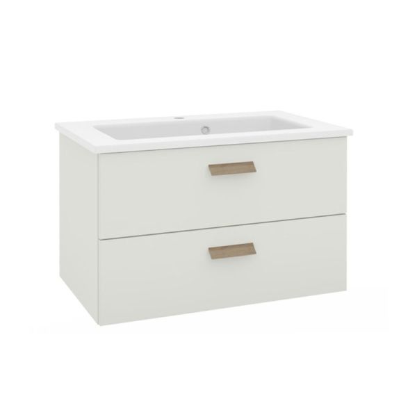 Pelipal PCON Solid Surface Waschtisch mit Unterschrank 78 cm