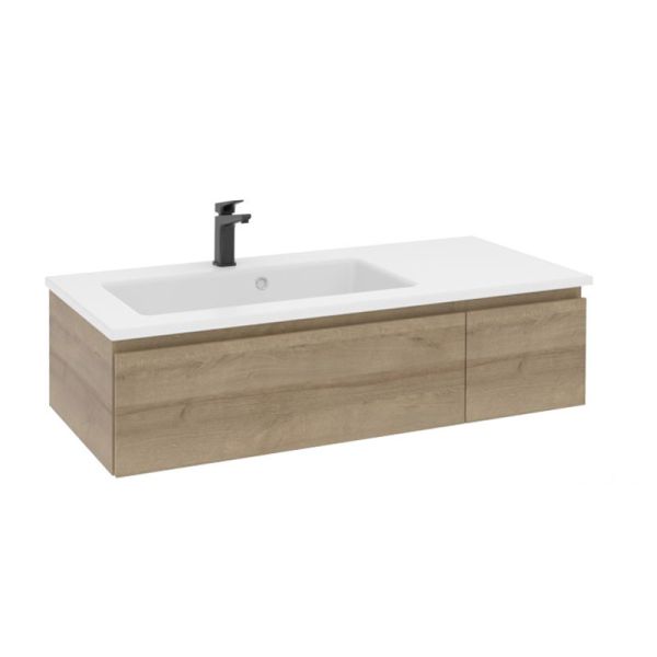 Pelipal PCON Solid Surface Waschtisch mit Unterschrank 107 cm
