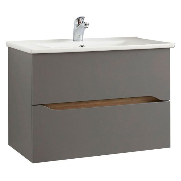 Pelipal Capri Keramikwaschtisch und Unterschrank 75 cm
