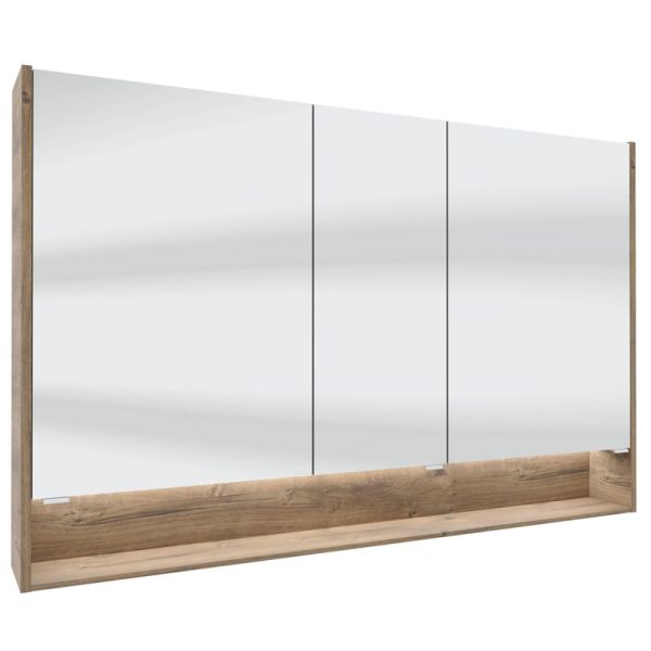 Pelipal Spiegelschränke Spiegelschrank - 133,2 cm, 3 Drehtüren, 6 Glaseinlegeböd