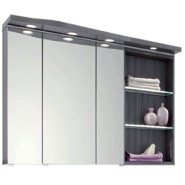 Puris Swing Spiegelschrank Regal rechts 140 cm