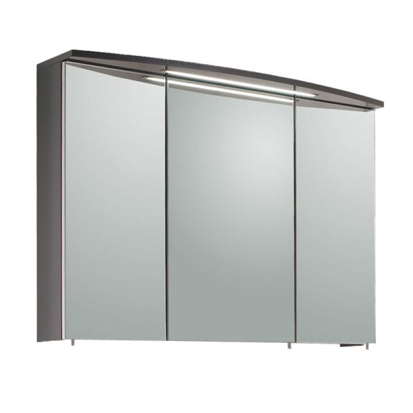 Puris Speed Spiegelschrank mit 3 Spiegeldrehtüren und LED Einbauleuchte 1000 mm