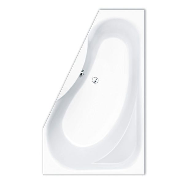 Repabad Tika Raumspar-Badewanne 165 links - Acryl, in Weiß