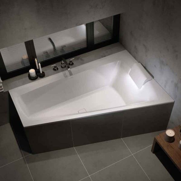 Riho Badewannen Raumspar-Badewanne Still Smart Links - Acryl - 170 x 110 cm, 240