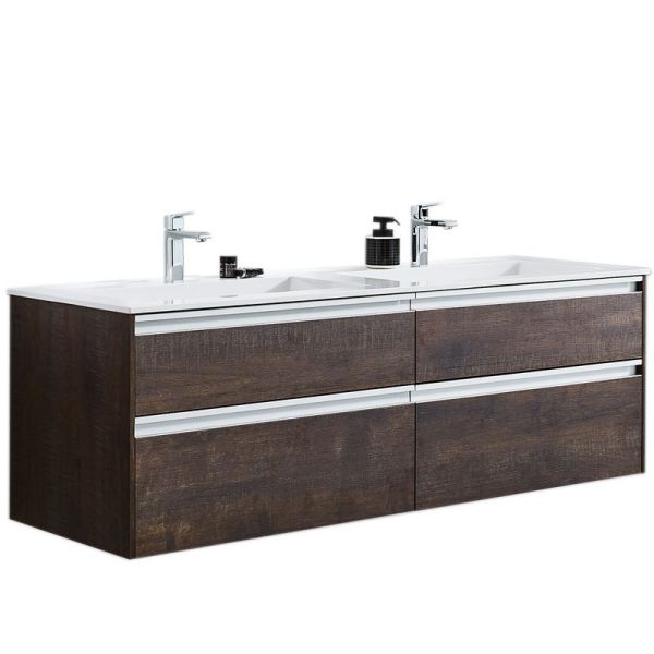 Schöner Wohnen Stockholm Waschtisch mit Unterschrank Set 3 - 122 cm