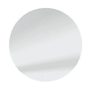 Ausführung Flächenspiegel: 80 cm - LED-Beleuchtung, Dimmer, 37 Watt, 3000-6500 K
