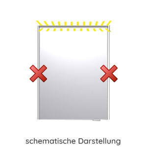Spiegelschrank-Beleuchtung: ohne seitlichem LED-Profil