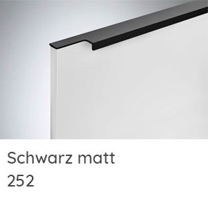 Griffvariante: Griffleiste schwarz matt