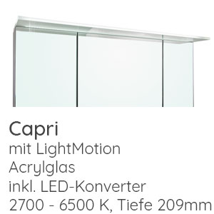Aufsatzleuchte Spiegelschrank: CAPRI, 10,84 W, 1052 LM, Breite 70 cm