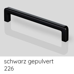 Griffvariante: Griff schwarz gepulvert