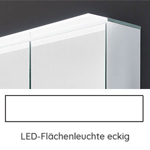 Flächenleuchte: LED-Flächenleuchte eckig 10,8 Watt, 700 mm
