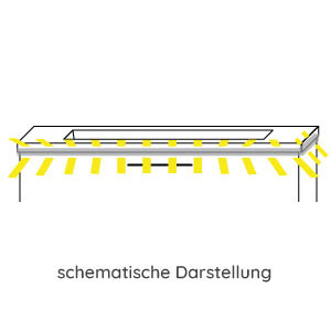 Waschtisch-Beleuchtung: mit LED-Band 4250 Kelvin