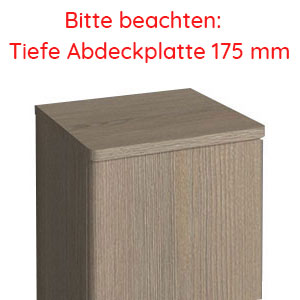 Abdeckplatte: Abdeckplatte für Oberschrank 402 mm - Stärke 16 mm