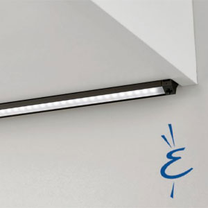 Waschplatz-Beleuchtung: LED, Derby II Schwarz, 2700 - 6500 K, Breite: 74 cm