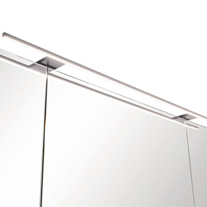Aufsatzleuchte: LED, Edelstahl-Optik, 7 Watt, 2700 - 6500 K, Breite: 70 cm