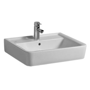 Waschtisch-Typ: 60 cm - 2x Geberit Renova Plan, Keramik, integr. Überlauf