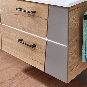 Waschtischunterschrank-Beleuchtung: 2x LED, 12V, 13,44 Watt, 6250K, inkl. Bewegungssensor