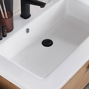 Waschtisch-Typ / -Farbe: Mineralmarmor-Waschtisch, Weiß - 92 cm