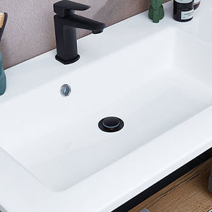 Waschtisch-Typ / -Farbe: Solid Surface, Weiß Matt - 92 cm