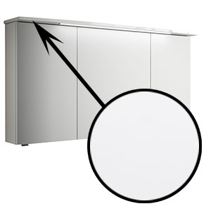 Spiegelschrank-Beleuchtung: TwinLED, 6,7 Watt, 122 cm - Weiß Glanz