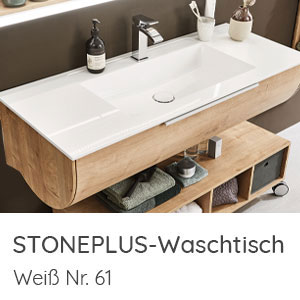 Waschtisch-Typ / -Farbe: STONEPLUS-Doppelwaschtisch Weiß 1432 mm