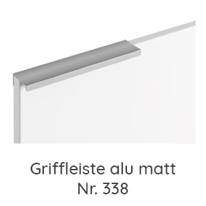 Griffvariante: Griffleiste alu matt - Nr. 338